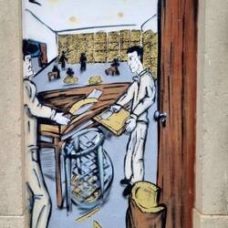 Streetart mit Hintergrund: São Brás de Alportel war früher ein Zentrum der Korkfabrikation!