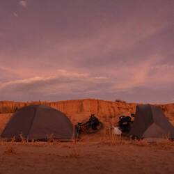 Our clay pit camp