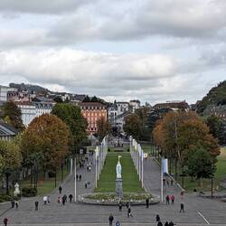 View from top of the church of the prominade