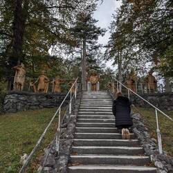 You are to ascend these stairs on your knees