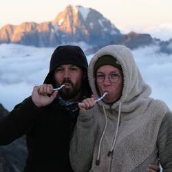 Zähneputzen mit Aussicht