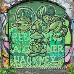 Street art along the canal towpath