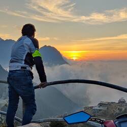 Nog even kijken hoe de zon ondergaat