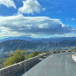 Wolkenformationen kurz vor Cucugnan bzw Maury