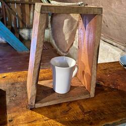 Eine costaricanische Kaffeemaschine