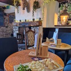 A bite to eat at The Bay Horse half way round the Adlington Circular Walk