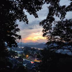 Sunset from Phousi hill