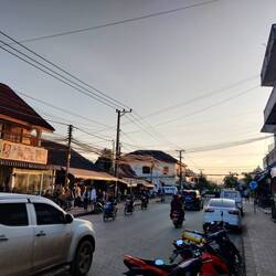 Sunset outside my guesthouse