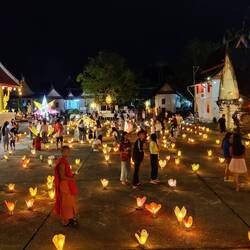 We arrived just in time to see the festival of light