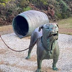 Dog Line Sculpture