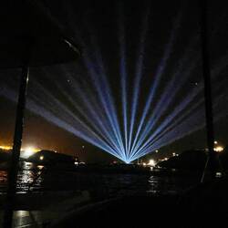 Lightshow bis spät Abends