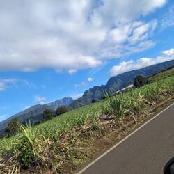 Eastern slope side of the island