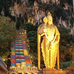 Batu Caves in the evening