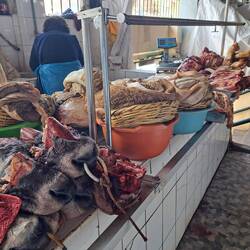 Fleischabteilung auf dem San Pedro market