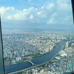 A view of Tokio from Skytree's Tembo Deck (at 350 meters)