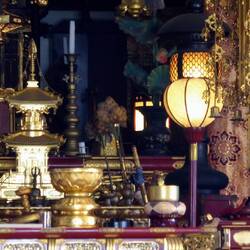 Im Inneren der Tempel werden Schätze aufbewahrt.