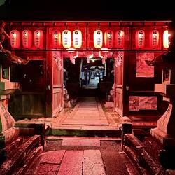 Shrine in the middle of town