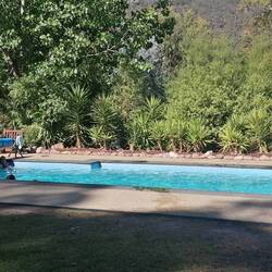 der kleine Pool im Campingplatz