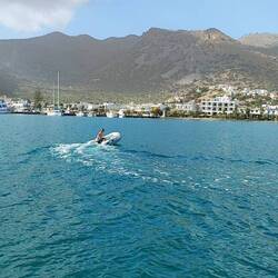 Mir dem Dinghy zum Joggen