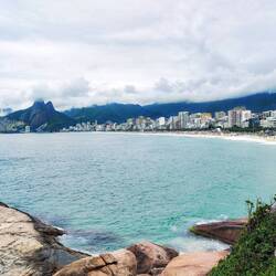 Pedra do Arpoador, Blick zum Praia da Ipanema