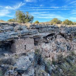 Cliff houses around the well