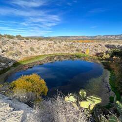 Montezuma Well, a karst lake fed by springs at the bottom