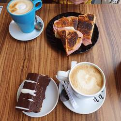 Pause in einem Café