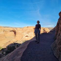 Auf dem Weg zum Delicate Arch