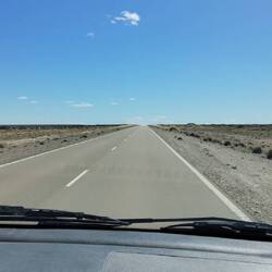 Die meiste Zeit machen wir aber das: durch die Pampa cruisen