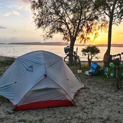 Bisher der schönste Campingplatz unserer Reise - direkt am Strand