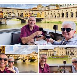 Lunch with a view at Signorvino — Florence, Italy.