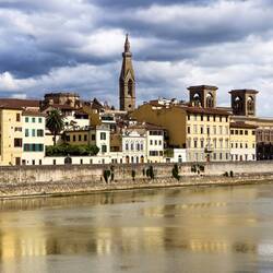 Looking back across the Arno — Florence, Italy.