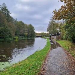 So much water was being released that it flooded the towpath