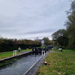 Paul and Mick working the 2nd lock