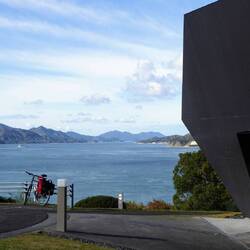 Architektur, Meer, Berge