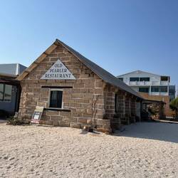 They even made buildings out of shell bricks. We went here for dinner
