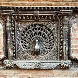 ca. 500 Jahre altes Holzfenster.