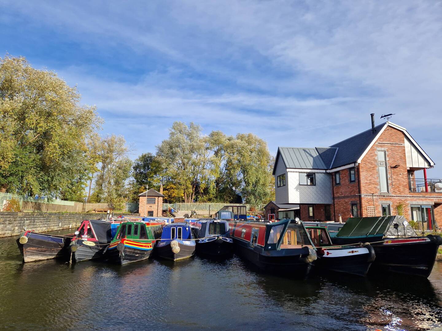 One of the many small marinas on the Leigh Branch