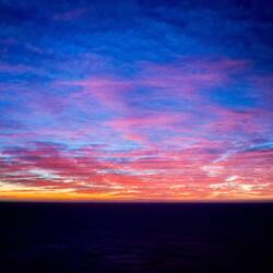 Colorful dawn colors ... en route to Cartagena, Spain.