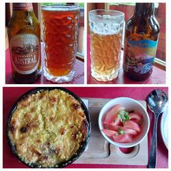 Local beers / Pastel del Choclo