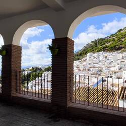 View through the arches — Mijas, Spain.