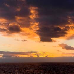 Sunrise on our way to Gran Canaria in the Canary Islands of Spain.