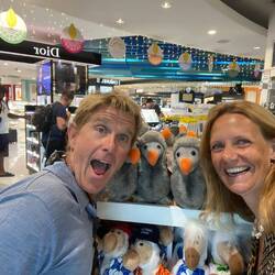 Dodos. Endemic to Mauritius until humans screwed the pooch. But they're still a mascot