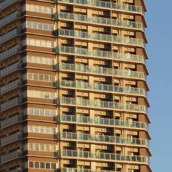 Im Stadtzentrum stehen viele neue Wohnhochhäuser.