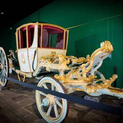 French Rococo style Berlin carriage (18th c) — La Laguna ... Santa Cruz de Tenerife, Spain.