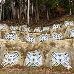 A lot of infrastructure to control landslides