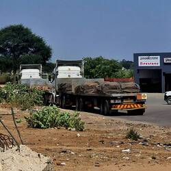 Kupfertransporte vom Kongo nach Swakop.