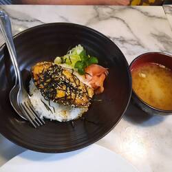 Gegrillter Lachs mit Miso