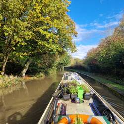 Setting off from moorings the next morning