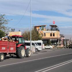 Only here, a shitty tractor with burger king